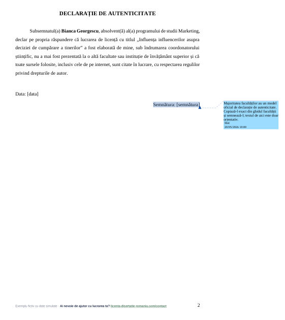 Pagină de exemplu pentru ghidul: ChatGPT