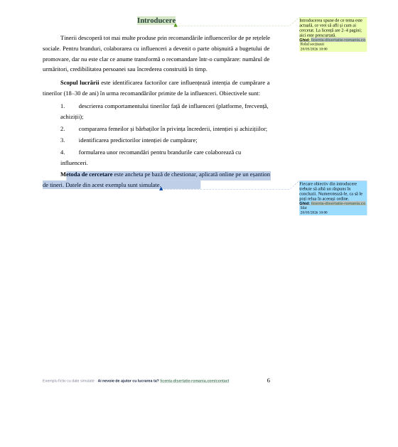 Pagină de exemplu pentru ghidul: Introducerea