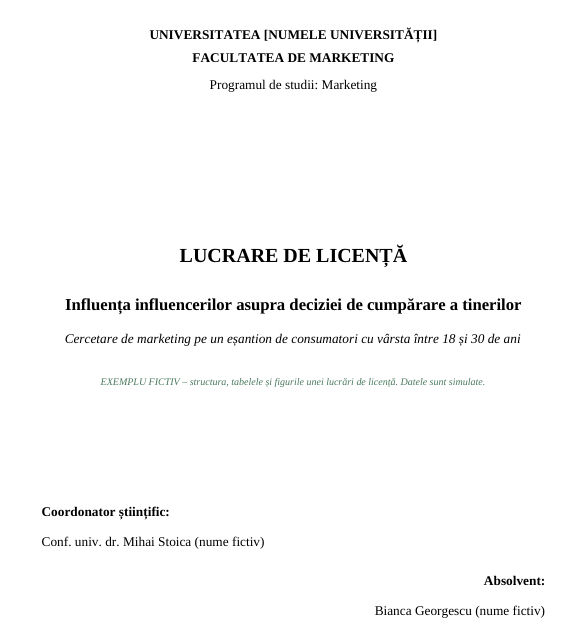 Pagină de exemplu pentru ghidul: Lucrare urgentă